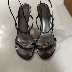 Stuart Weitzman Black Strappy Heels